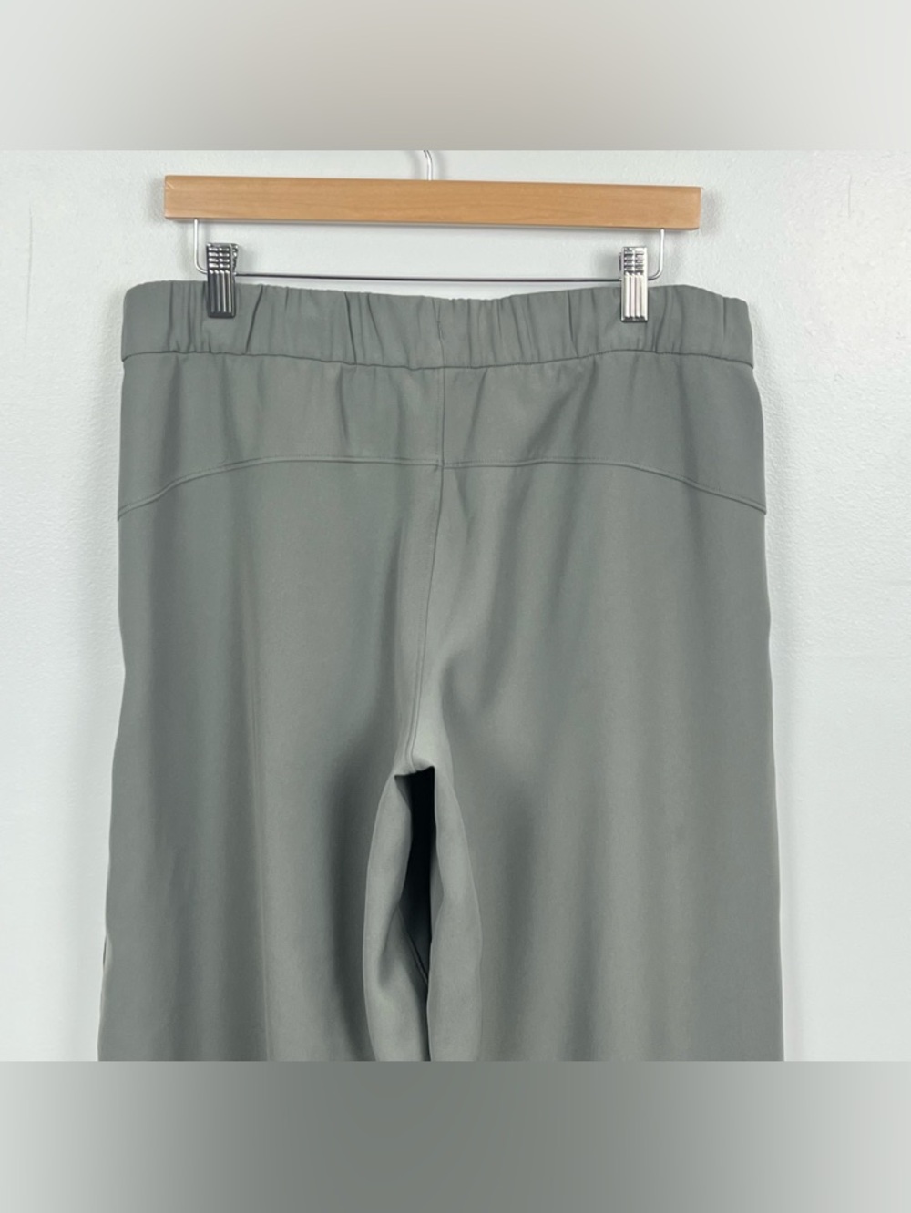 Lululemon On The Fly Wide Leg drawstring waist pull on pants in gray sage, 10. - Picture 4 of 10